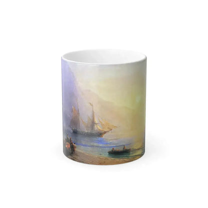 Ivan Constantinovich Aivazovsky (1817-1900) Loading Provisions off the Crimean Coast - Color Changing Mug 11oz 11oz - Go Mug Yourself