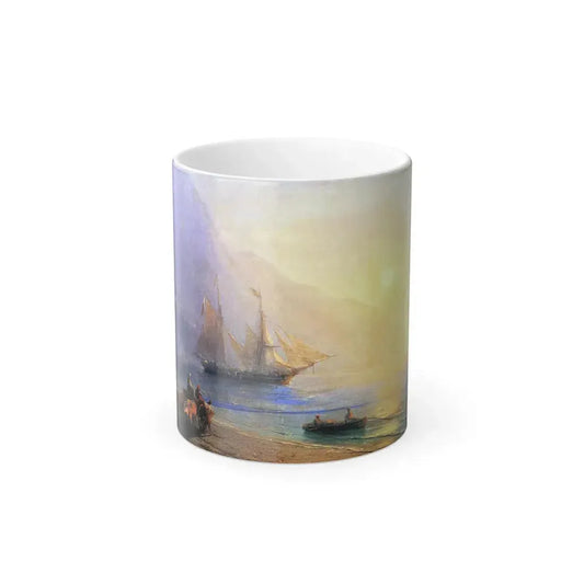 Ivan Constantinovich Aivazovsky (1817-1900) Loading Provisions off the Crimean Coast - Color Changing Mug 11oz 11oz - Go Mug Yourself