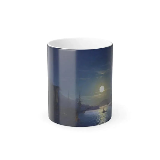 Ivan Constantinovich Aivazovsky (1817-1900) Moonlight on the Bosphorus - Oil on panel 1865 - Color Changing Mug 11oz 11oz - Go Mug Yourself