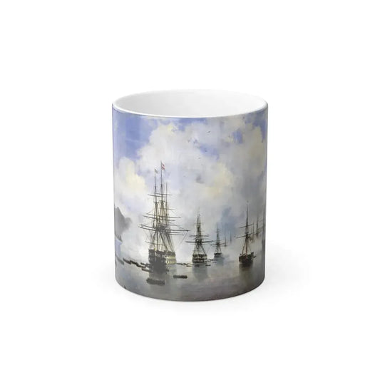 Ivan Constantinovich Aivazovsky (1817-1900) N N Rajevsky Landing at Subashi - Color Changing Mug 11oz 11oz - Go Mug Yourself