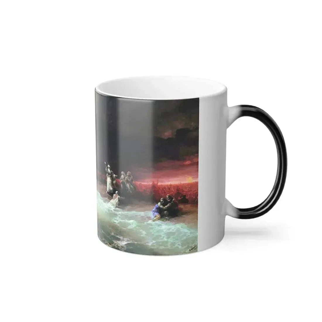 Ivan Constantinovich Aivazovsky (1817-1900) Passage of the Jews Through the Red Sea - Color Changing Mug 11oz - Go Mug Yourself