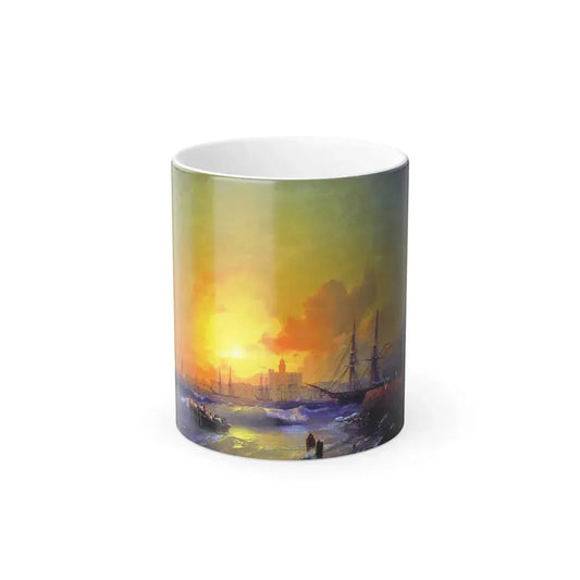 Ivan Constantinovich Aivazovsky (1817-1900) Seascape, Malaga - Color Changing Mug 11oz 11oz - Go Mug Yourself