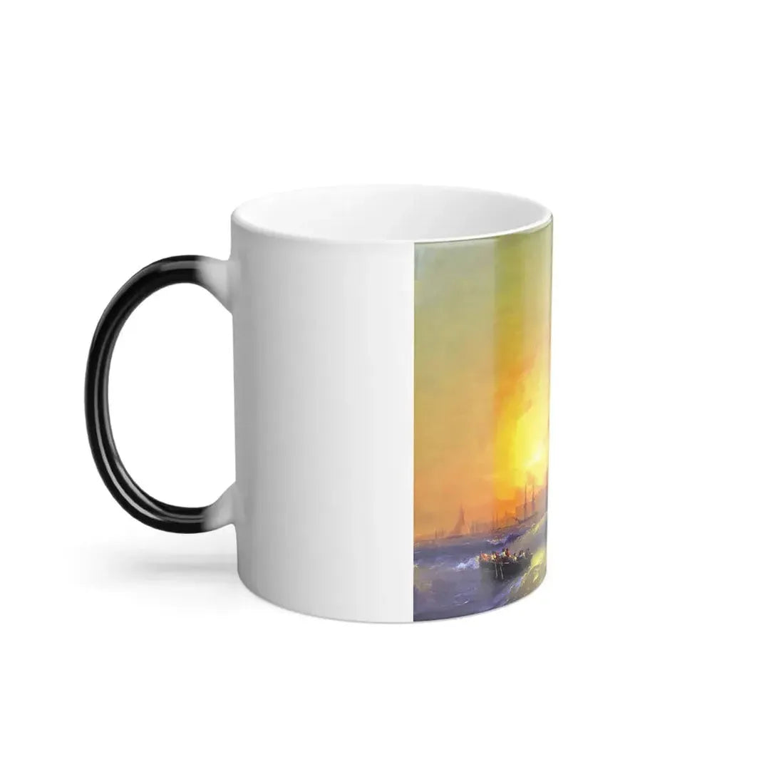 Ivan Constantinovich Aivazovsky (1817-1900) Seascape, Malaga - Color Changing Mug 11oz - Go Mug Yourself