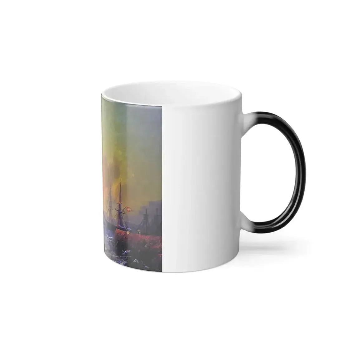 Ivan Constantinovich Aivazovsky (1817-1900) Seascape, Malaga - Color Changing Mug 11oz - Go Mug Yourself
