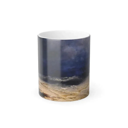 Ivan Constantinovich Aivazovsky (1817-1900) Ship in a Stormy Sea off the Coast - Color Changing Mug 11oz 11oz - Go Mug Yourself