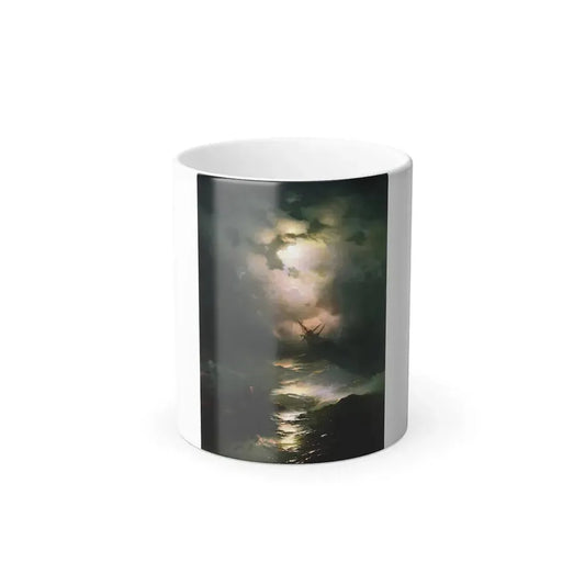 Ivan Constantinovich Aivazovsky (1817-1900)  Storm in the North Sea -1865 - Color Changing Mug 11oz 11oz - Go Mug Yourself