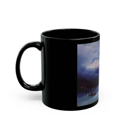 Ivan Constantinovich Aivazovsky (1817-1900)  Stormy Sea - Black Coffee Mug - Go Mug Yourself