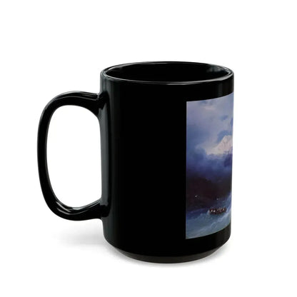 Ivan Constantinovich Aivazovsky (1817-1900)  Stormy Sea - Black Coffee Mug - Go Mug Yourself
