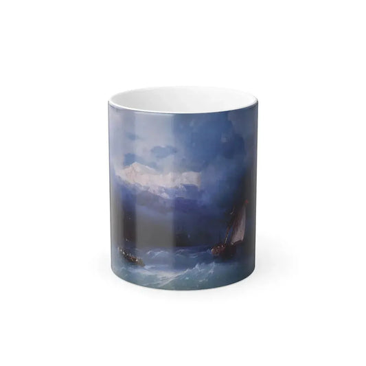 Ivan Constantinovich Aivazovsky (1817-1900)  Stormy Sea - Color Changing Mug 11oz 11oz - Go Mug Yourself