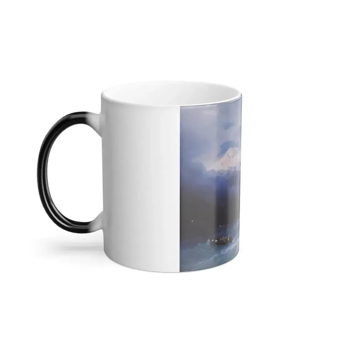 Ivan Constantinovich Aivazovsky (1817-1900)  Stormy Sea - Color Changing Mug 11oz - Go Mug Yourself