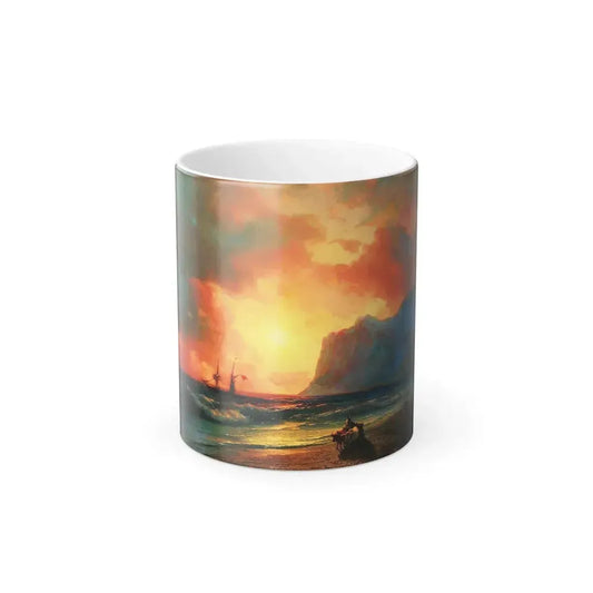 Ivan Constantinovich Aivazovsky (1817-1900) Sunset at Sea - Color Changing Mug 11oz 11oz - Go Mug Yourself