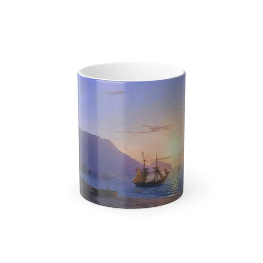 Ivan Constantinovich Aivazovsky (1817-1900) Sunset, Crimea - Oil on panel 1865 - Color Changing Mug 11oz 11oz - Go Mug Yourself