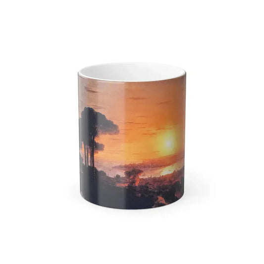 Ivan Constantinovich Aivazovsky (1817-1900)  Sunset over the Golden Horn - Color Changing Mug 11oz 11oz - Go Mug Yourself
