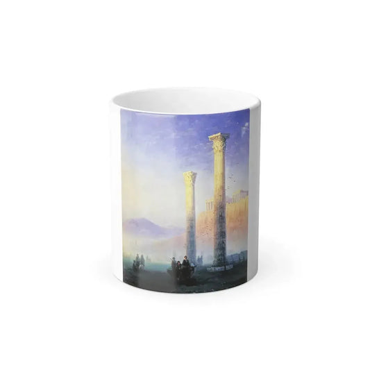 Ivan Constantinovich Aivazovsky (1817-1900)  The Acropolis in Athens - Color Changing Mug 11oz 11oz - Go Mug Yourself