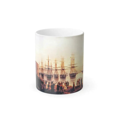 Ivan Constantinovich Aivazovsky (1817-1900) The Russian Squadron on the Sebastopol Roads (detail) - Color Changing Mug 11oz 11oz - Go Mug Yourself
