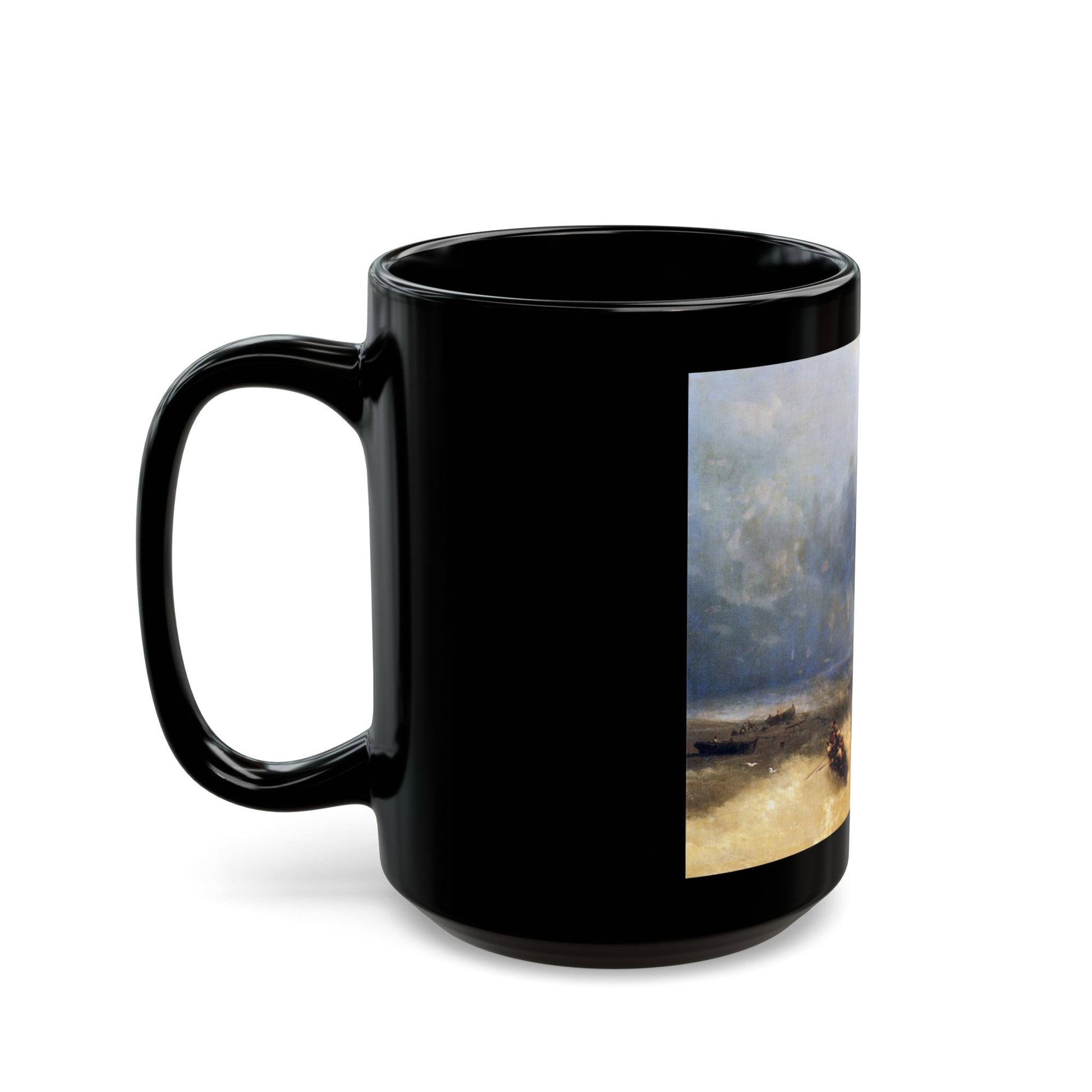Ivan Constantinovich Aivazovsky (1817-1900) The Shipwreck - Black Coffee Mug-Go Mug Yourself
