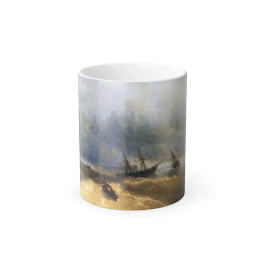 Ivan Constantinovich Aivazovsky (1817-1900)  The Shipwreck - Color Changing Mug 11oz 11oz - Go Mug Yourself