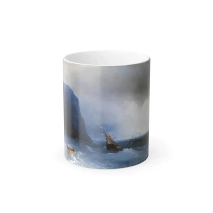 Ivan Constantinovich Aivazovsky (1817-1900) The Survivors - Color Changing Mug 11oz 11oz - Go Mug Yourself