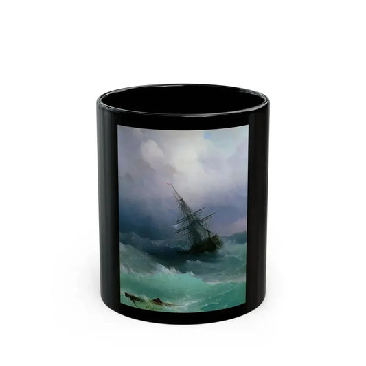 Ivan Constantinovich Aivazovsky (1817-1900) The Tempest - Black Coffee Mug 11oz - Go Mug Yourself