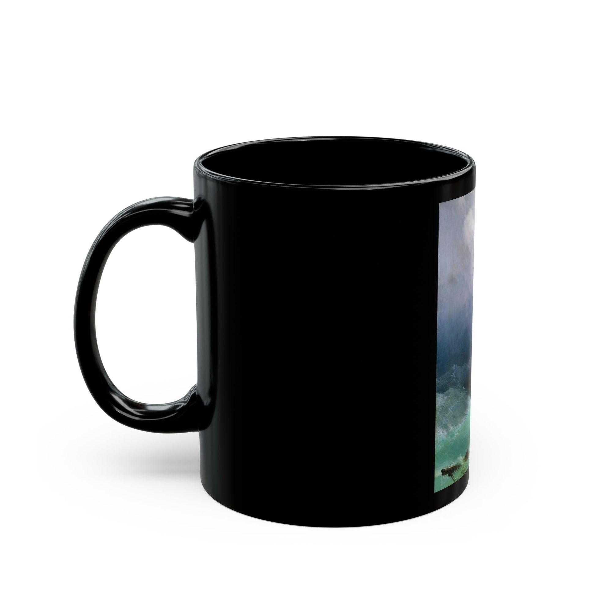 Ivan Constantinovich Aivazovsky (1817-1900) The Tempest - Black Coffee Mug-Go Mug Yourself