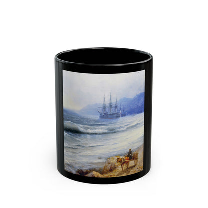 Ivan Constantinovich Aivazovsky (1817-1900) The Tide - Black Coffee Mug-11oz-Go Mug Yourself