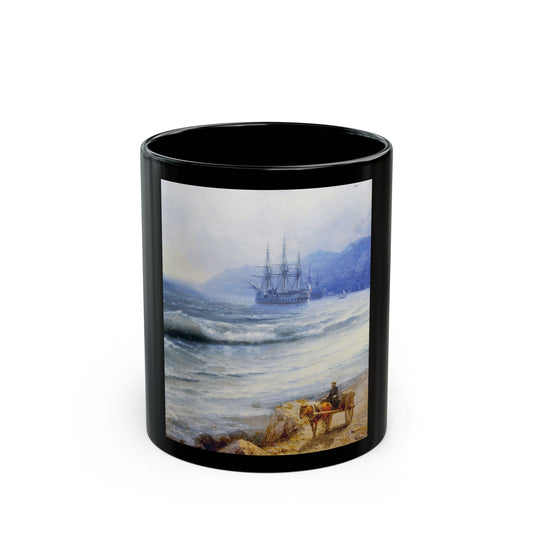 Ivan Constantinovich Aivazovsky (1817-1900) The Tide - Black Coffee Mug-11oz-Go Mug Yourself