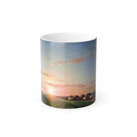 Ivan Constantinovich Aivazovsky (1817-1900) The Train on the Steppe - Color Changing Mug 11oz 11oz - Go Mug Yourself