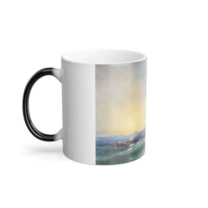 Ivan Constantinovich Aivazovsky (1817-1900)  Towers on the Coast of the Bosporus - Color Changing Mug 11oz - Go Mug Yourself