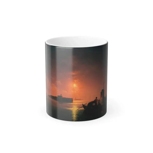 Ivan Constantinovich Aivazovsky (1817-1900)  Venetian Lagoon by Night - Color Changing Mug 11oz 11oz - Go Mug Yourself