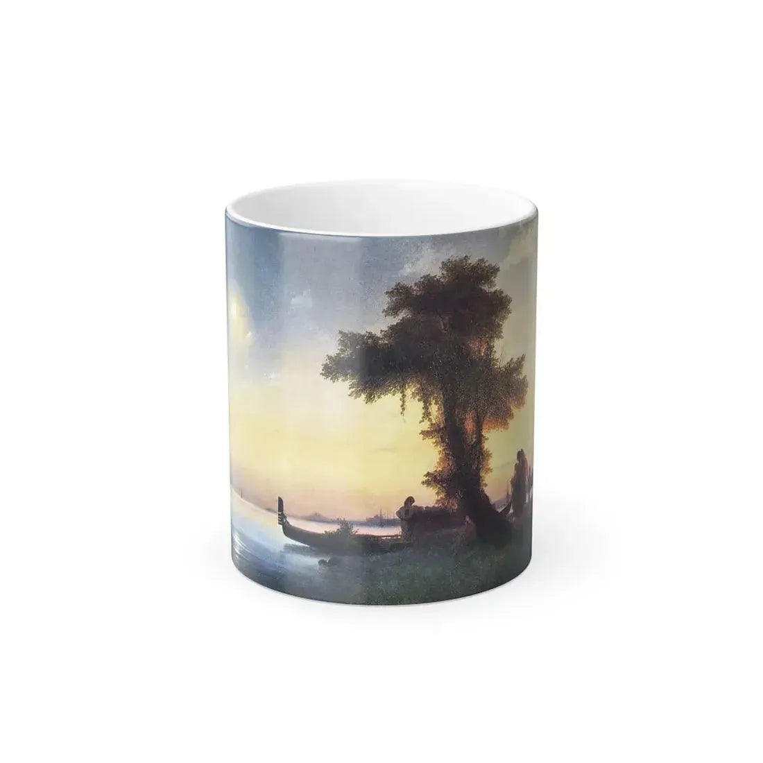 Ivan Constantinovich Aivazovsky (1817-1900)  View of a Bay Near Venice - Color Changing Mug 11oz 11oz - Go Mug Yourself
