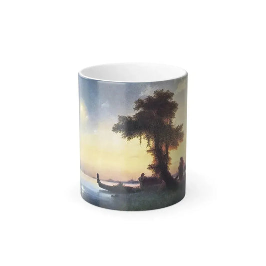 Ivan Constantinovich Aivazovsky (1817-1900)  View of a Bay Near Venice - Color Changing Mug 11oz 11oz - Go Mug Yourself