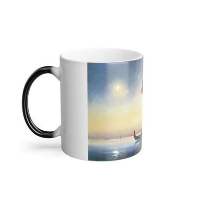 Ivan Constantinovich Aivazovsky (1817-1900)  View of a Bay Near Venice - Color Changing Mug 11oz - Go Mug Yourself