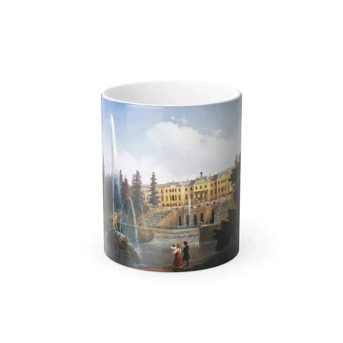 Ivan Constantinovich Aivazovsky (1817-1900) View of the Grand Cascade at Peterhof - Color Changing Mug 11oz 11oz - Go Mug Yourself