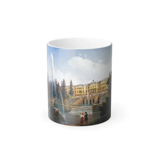 Ivan Constantinovich Aivazovsky (1817-1900) View of the Grand Cascade at Peterhof - Color Changing Mug 11oz 11oz - Go Mug Yourself