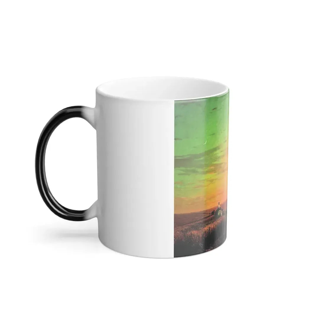 Ivan Constantinovich Aivazovsky (1817-1900) Windmills, the Ukraine, Sunset - Color Changing Mug 11oz - Go Mug Yourself