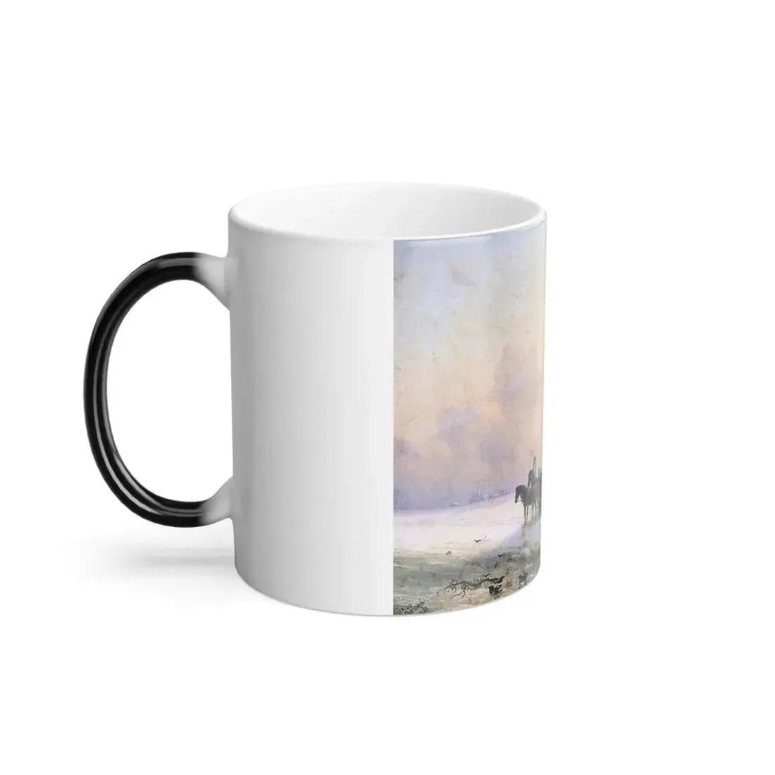 Ivan Constantinovich Aivazovsky (1817-1900) Winter Scene in Little Russia - Color Changing Mug 11oz - Go Mug Yourself