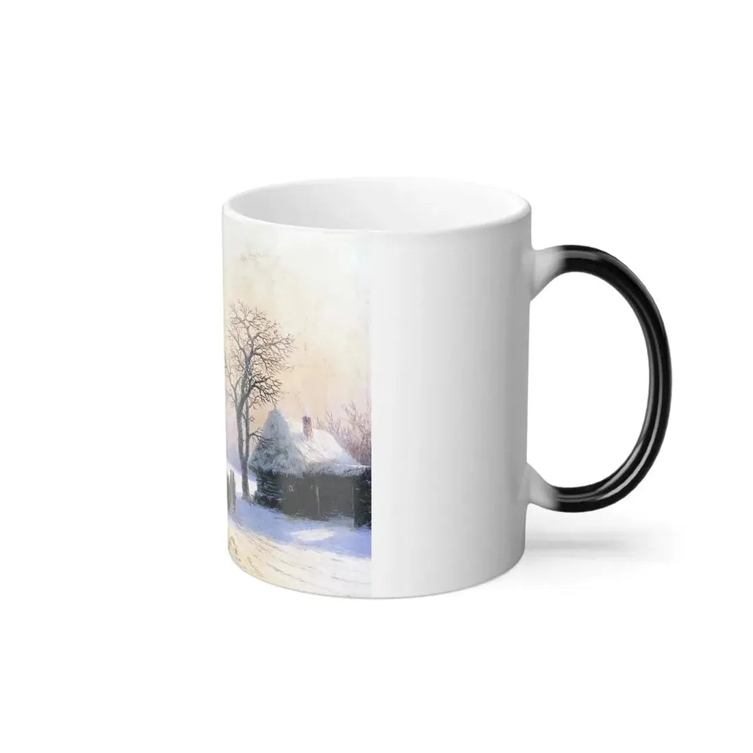 Ivan Constantinovich Aivazovsky (1817-1900) Winter Scene in Little Russia - Color Changing Mug 11oz - Go Mug Yourself