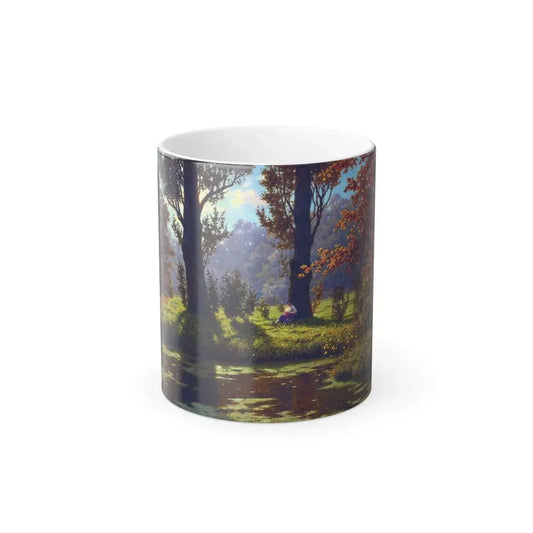Ivan Fedorovich Choultse (1874-1939) A Sunny Afternoon - oil on canvas - Color Changing Mug 11oz 11oz - Go Mug Yourself