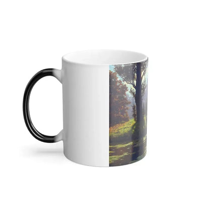 Ivan Fedorovich Choultse (1874-1939) A Sunny Afternoon - oil on canvas - Color Changing Mug 11oz - Go Mug Yourself
