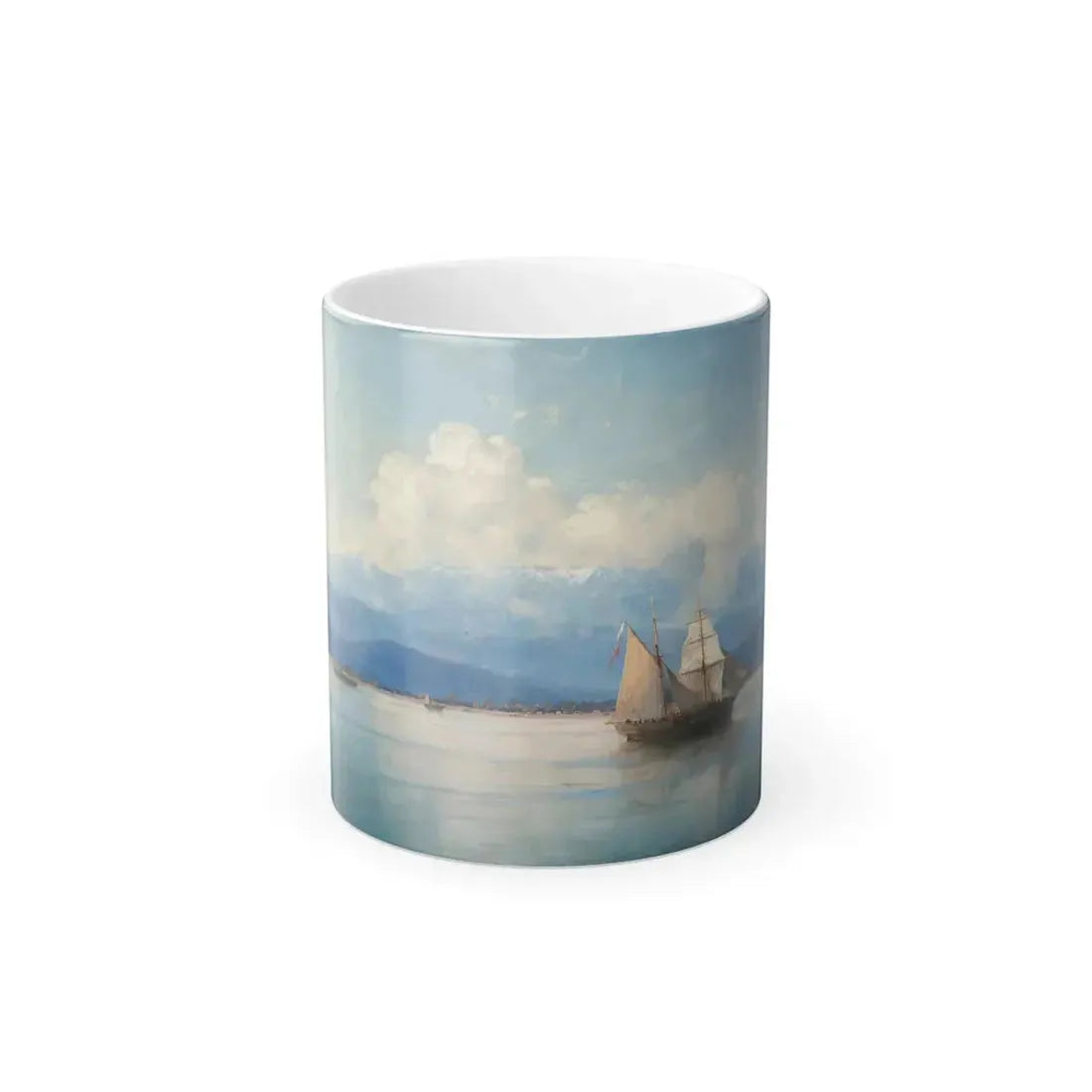 Ivan Konstantinovich Aivazovsky (1817-1900) Ships before the Caucasian coast - 1889 - Color Changing Mug 11oz 11oz - Go Mug Yourself