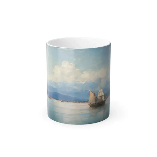 Ivan Konstantinovich Aivazovsky (1817-1900) Ships before the Caucasian coast - 1889 - Color Changing Mug 11oz 11oz - Go Mug Yourself