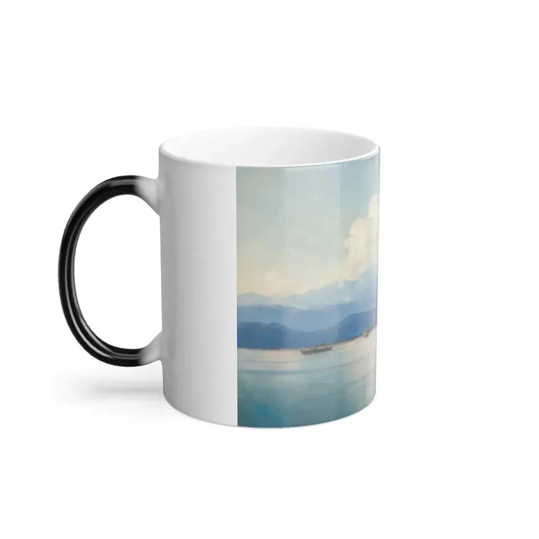 Ivan Konstantinovich Aivazovsky (1817-1900) Ships before the Caucasian coast - 1889 - Color Changing Mug 11oz - Go Mug Yourself