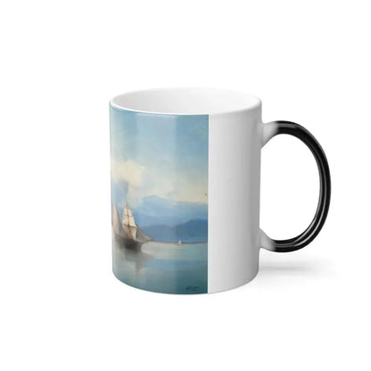 Ivan Konstantinovich Aivazovsky (1817-1900) Ships before the Caucasian coast - 1889 - Color Changing Mug 11oz - Go Mug Yourself
