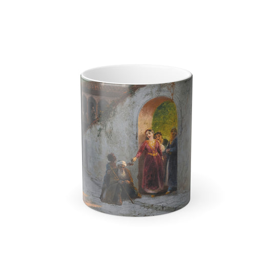 Ivan Konstantinovich Aivazovsky (1817-1900) Street in Bakhchisarai - Oil on Canvas 1892 - Color Changing Mug 11oz-11oz-Go Mug Yourself