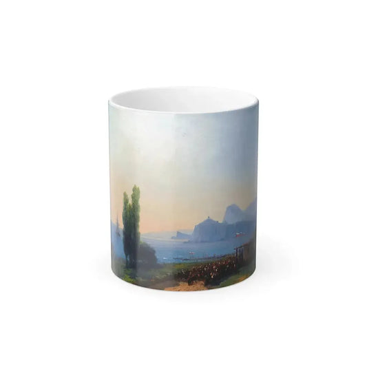 Ivan Konstantinovich Aivazovsky (1817-1900) The Aivazovsky Estate at Sudak, an Imperial Welcome - 1867 - Color Changing Mug 11oz 11oz - Go Mug Yourself