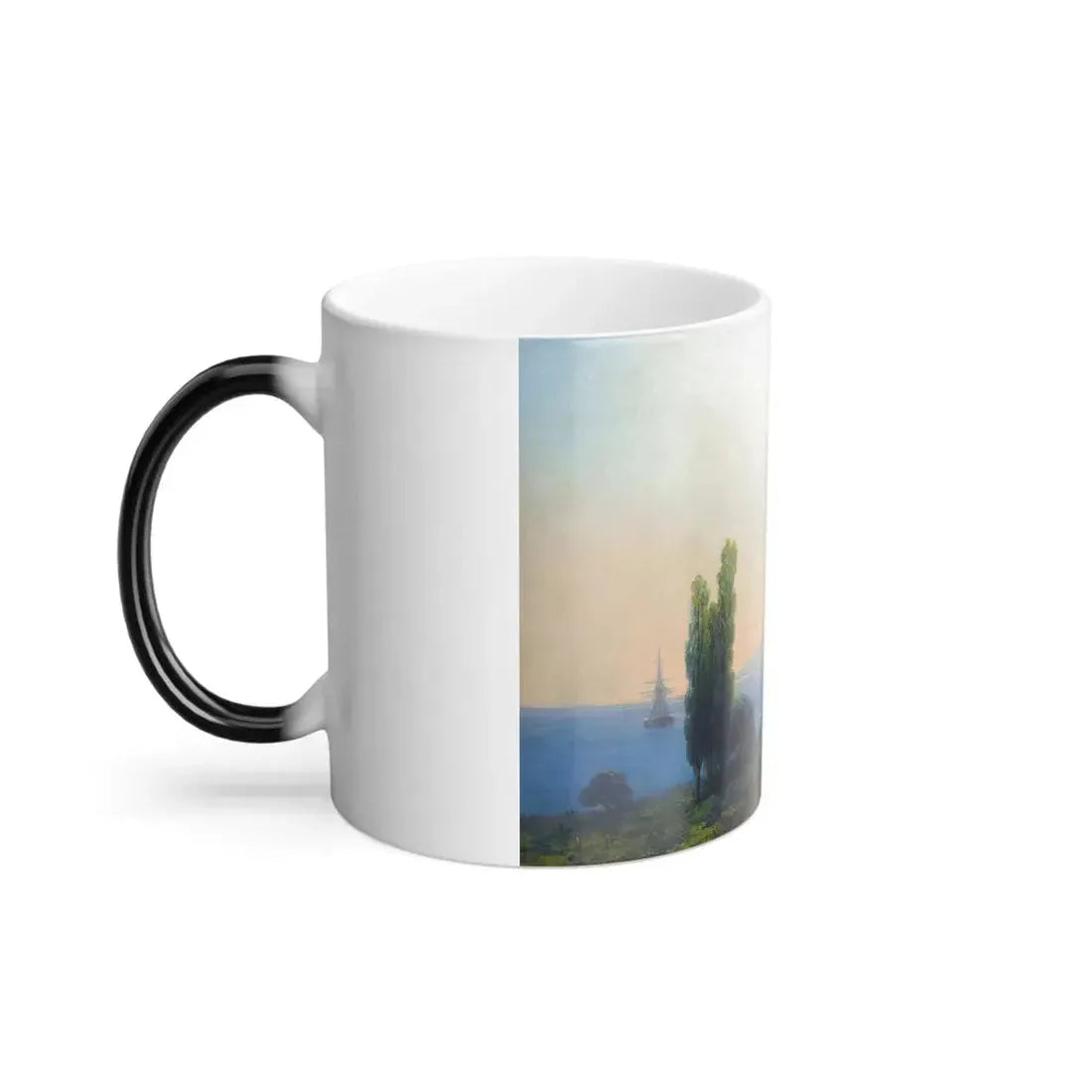 Ivan Konstantinovich Aivazovsky (1817-1900) The Aivazovsky Estate at Sudak, an Imperial Welcome - 1867 - Color Changing Mug 11oz - Go Mug Yourself