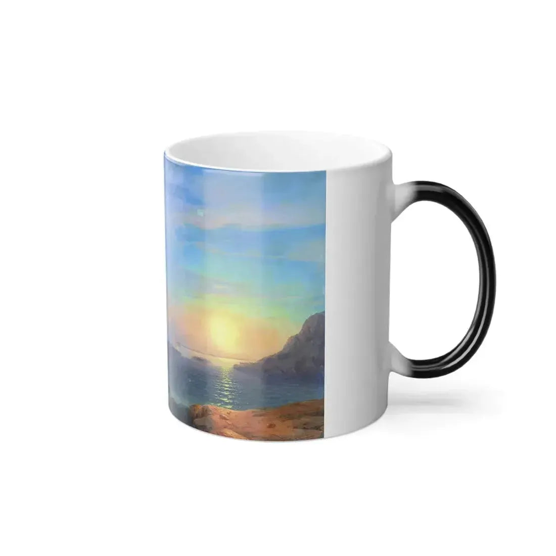 Ivan Konstantinovich Aivazovsky (1817-1900) The Battle of Bomarsund - 1858 - Color Changing Mug 11oz - Go Mug Yourself
