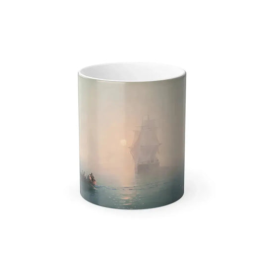 Ivan Konstantinovich Aivazovsky (1817-1900) Warship - Color Changing Mug 11oz 11oz - Go Mug Yourself