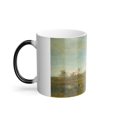Ivan Pokhitonov (1850-1923) Hunters in Pont Long - oil on panel 1890 - Color Changing Mug 11oz-Go Mug Yourself