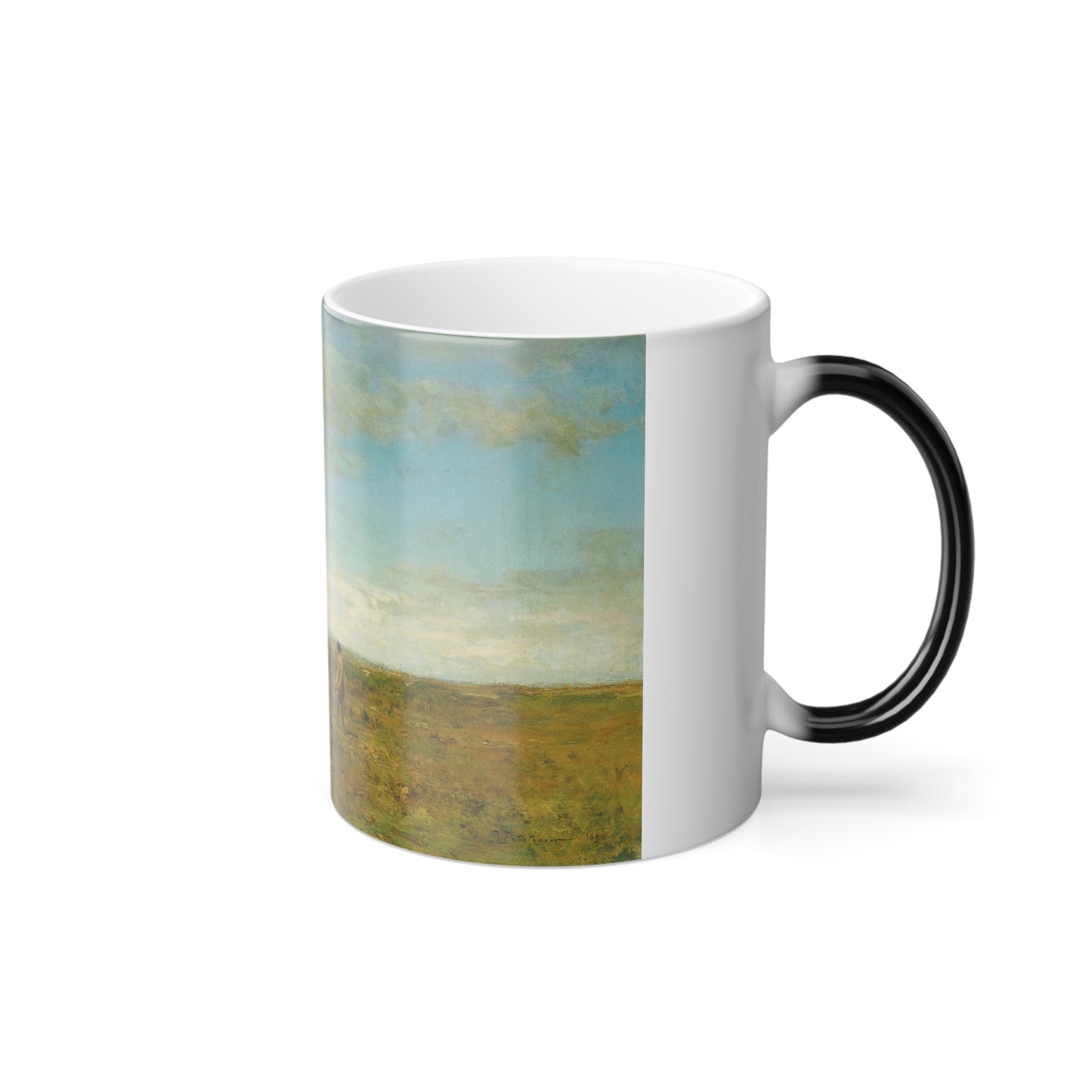 Ivan Pokhitonov (1850-1923) Hunters in Pont Long - oil on panel 1890 - Color Changing Mug 11oz-Go Mug Yourself